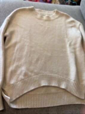 Everyday Lightweight Crewneck Sweater in Cream